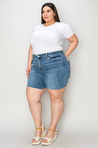 Thumbnail for Judy Blue Full Size High Waist Slim Denim Shorts