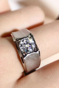 Thumbnail for 1 Carat Moissanite Wide Band Ring