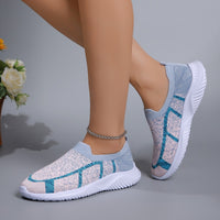 Thumbnail for Breathable Mesh Round Toe Sneakers