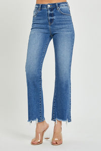 Thumbnail for RISEN High Rise Straight Jeans