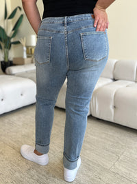 Thumbnail for Judy Blue Full Size High Waist Cuff Hem Jeans