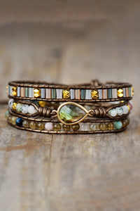 Thumbnail for Handmade Triple Layer Beaded Bracelet