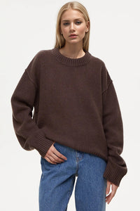 Thumbnail for Basic Bae Round Neck Dropped Shoulder Sweater