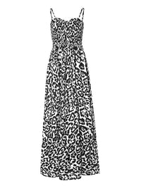 Thumbnail for Leopard Sweetheart Neck Cami Dress