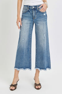 Thumbnail for Risen High Rise Cropped Flare Jeans