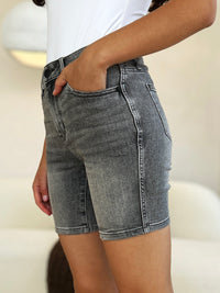 Thumbnail for Judy Blue Full Size High Waist Washed Denim Shorts