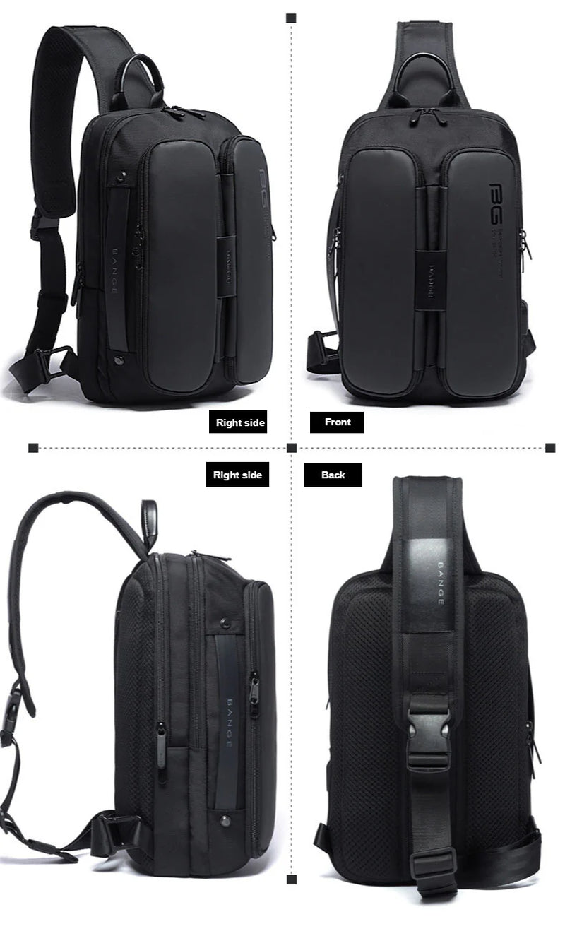 BANGE USB Technology Multifuctional Shoulder Bag for Men