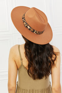 Thumbnail for Fame In The Wild Leopard Detail Fedora Hat