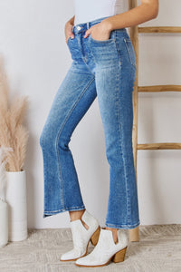 Thumbnail for RISEN Full Size High Rise Ankle Flare Jeans