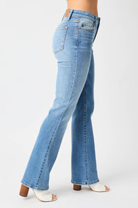 Thumbnail for Judy Blue Full Size Mid-Rise Waist Straight Jeans