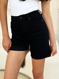 Thumbnail for Judy Blue Full Size High Waist Tummy Control Cuffed Denim Shorts