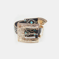 Thumbnail for Rhinestone PU Leather Belt