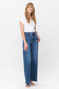 Thumbnail for Judy Blue Full Size Double Button Wide Leg Jeans