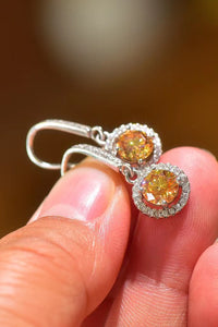 Thumbnail for Platinum-Plated 2 Carat Moissanite Drop Earrings