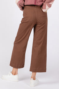 Thumbnail for SAGE + FIG Wide Leg Cropped Pants