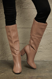 Thumbnail for East Lion Corp Block Heel Knee High Boots