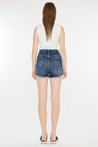 Thumbnail for Kancan Raw Hem Button Fly Denim Shorts