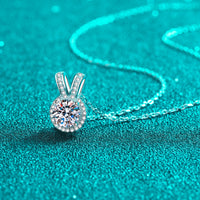 Thumbnail for 1 Carat Moissanite Rabbit Ears Shape Pendant Necklace