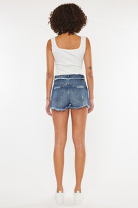 Thumbnail for Kancan Distressed Button Fly Denim Shorts