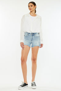 Thumbnail for Kancan High Rise Side Slit Denim Shorts