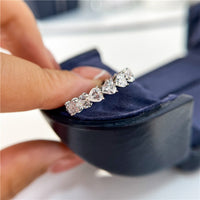 Thumbnail for 2.1 Carat 925 Sterling Silver Moissanite Heart Ring