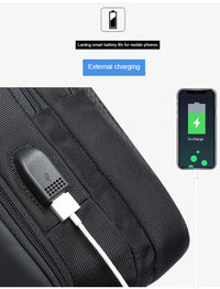 Thumbnail for BANGE USB Technology Multifuctional Shoulder Bag for Men