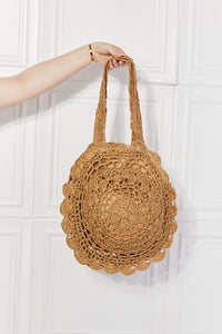 Thumbnail for Justin Taylor Brunch Time Straw Rattan Handbag