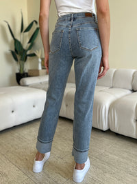 Thumbnail for Judy Blue Full Size High Waist Cuff Hem Jeans