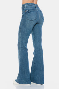 Thumbnail for Judy Blue Full Size Tummy Control Cut Hem Flare Jeans