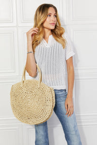 Thumbnail for Justin Taylor Beach Date Straw Rattan Handbag in Ivory