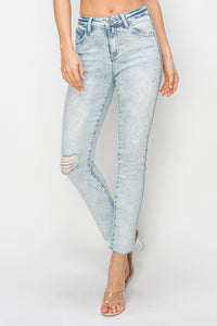 Thumbnail for Risen Full Size High Rise Distressed Skinny Jeans