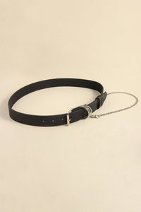 Thumbnail for PU Leather Alloy Chain Belt