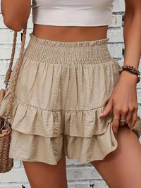 Thumbnail for Smocked Layered Shorts