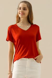 Thumbnail for Ninexis Full Size V-Neck Short Sleeve T-Shirt