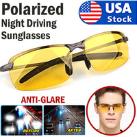 Thumbnail for Polarized HD Night Driving Vision Glasses For Men & Women Aviator Sunglasses