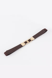 Thumbnail for Geometric Double Buckle Elastic Belt