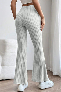 Thumbnail for Basic Bae Full Size Ribbed High Waist Flare Pants