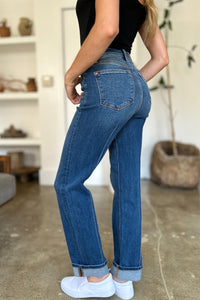 Thumbnail for Judy Blue Full Size High Waist Front Seam Detail Straight Jeans