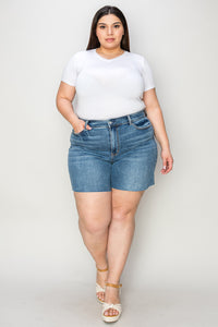 Thumbnail for Judy Blue Full Size High Waist Slim Denim Shorts