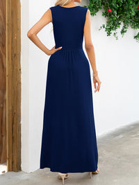 Thumbnail for Surplice Neck Sleeveless Maxi Dress