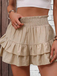 Thumbnail for Smocked Layered Shorts