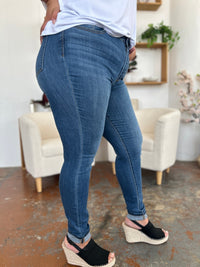 Thumbnail for Judy Blue Full Size Cuffed Hem Skinny Jeans