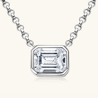 Thumbnail for 1 Carat Moissanite 925 Sterling Silver Pendant Necklace