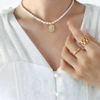 Thumbnail for 18K Gold-Plated Freshwater Pearl Necklace