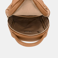 Thumbnail for David Jones PU Leather Handle Backpack