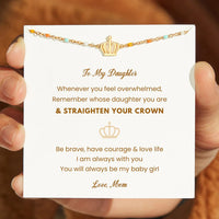 Thumbnail for Crown Shape 18K Gold-Plated Bead Bracelet