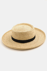 Thumbnail for Fame Wide Brim Straw Weave Hat