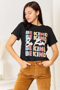 Thumbnail for Simply Love BE KIND Graphic Round Neck T-Shirt