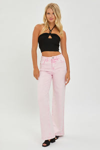 Thumbnail for RISEN Full Size High Rise Tummy Control Wide Leg Jeans