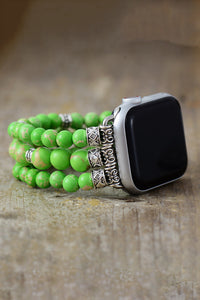 Thumbnail for Synthetic Imperial Jasper Beaded Watchband Bracelet